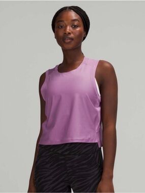 lululemon athletica Lavender Cropped Performance Tank